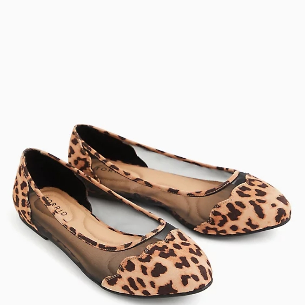 Torrid Leopard Print and Mesh Flat